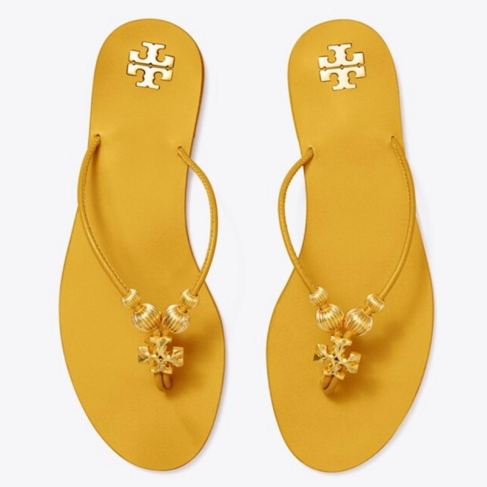 NWT Tory Burch - Capri Thong Sandal - Golden Yellow